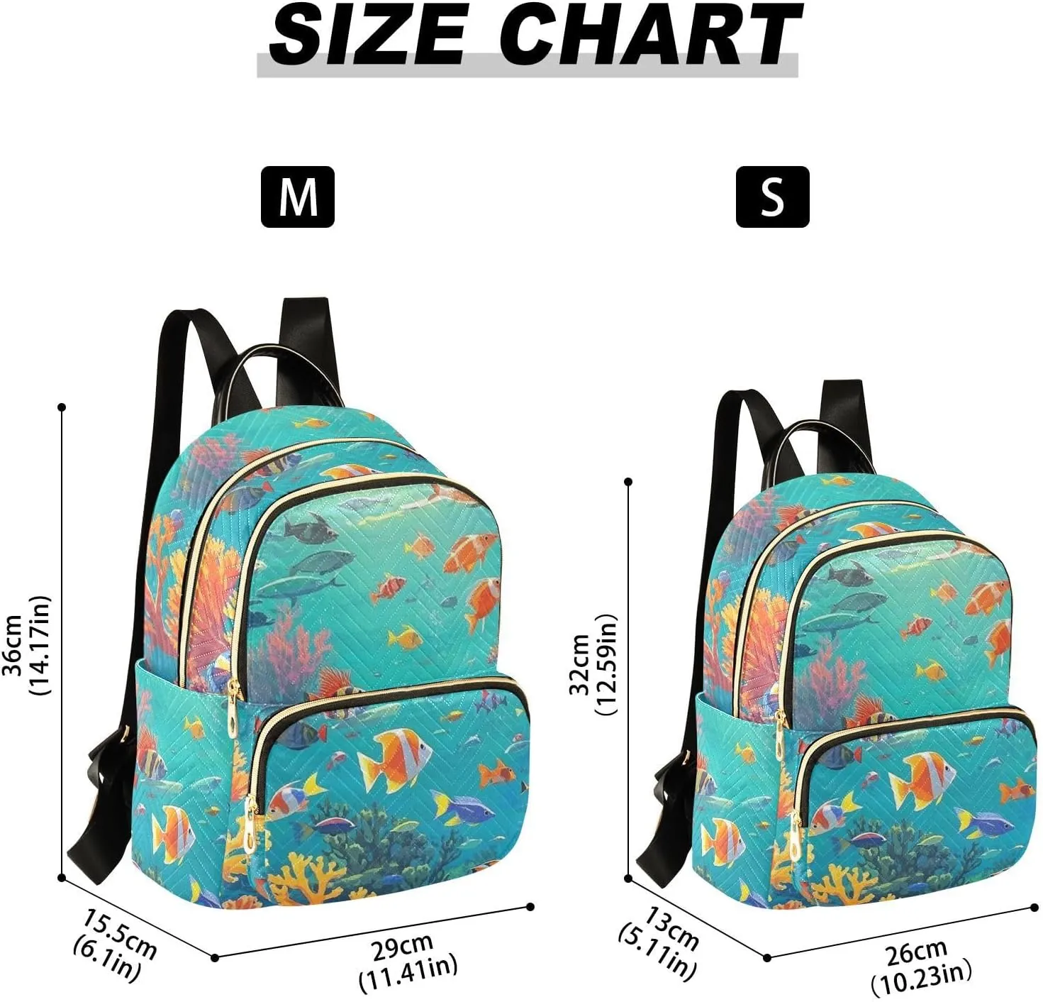 Mini Backpack Quilted Purse for Womens Small Backpack Daypack Coral Print for Travel Daily Work,Multi2