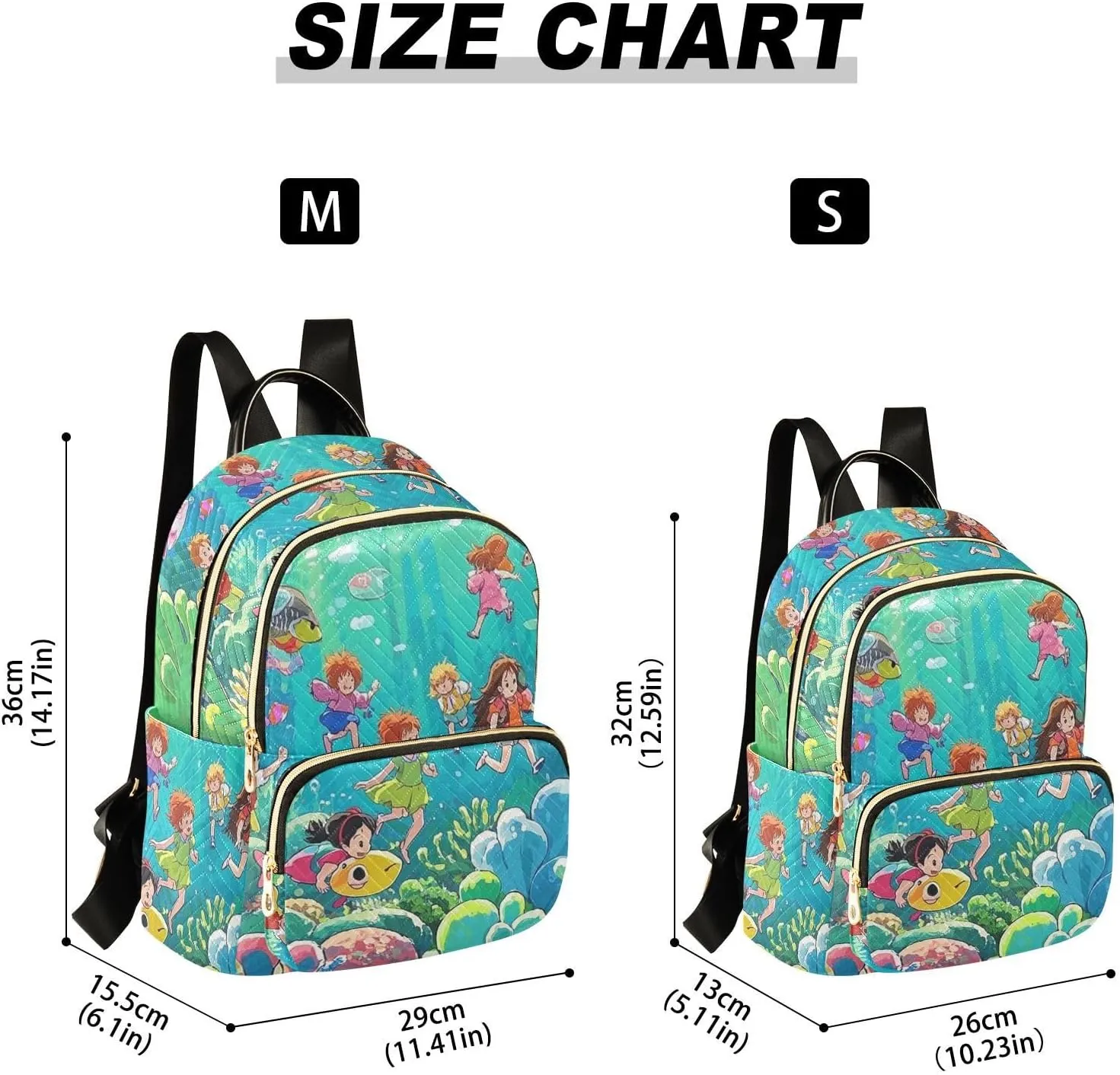 Mini Backpack Quilted Purse for Womens Small Backpack Daypack Coral Print for Travel Daily Work,Multi3