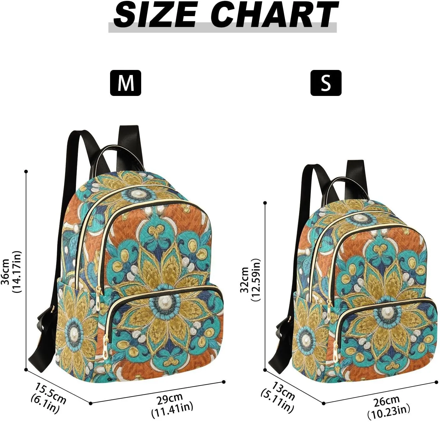 Mini Backpack Quilted Purse for Womens Small Backpack Daypack Embroider Design for Travel Daily Work,Multi3