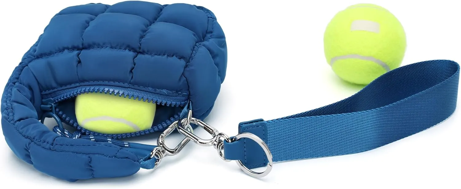Mini Quilted Wristlet Bag for Women, Puffer Handbags,Evening Bags,Charm Lipstick Bag,Cute bag Charm for Gift