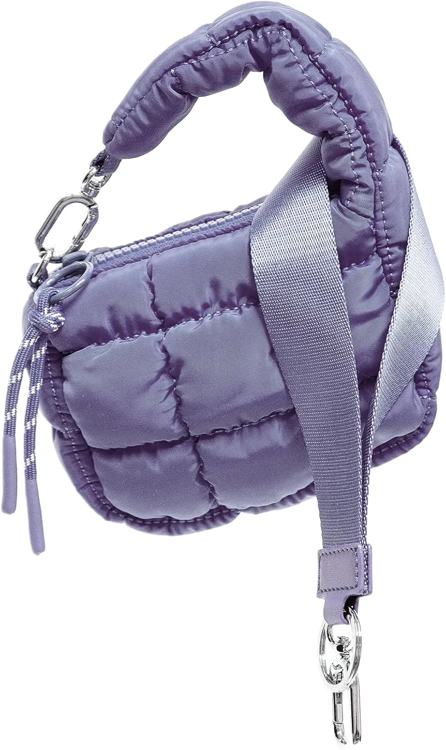 Mini Quilted Wristlet Bag for Women, Puffer Handbags,Evening Bags,Charm Lipstick Bag,Cute bag Charm for Gift