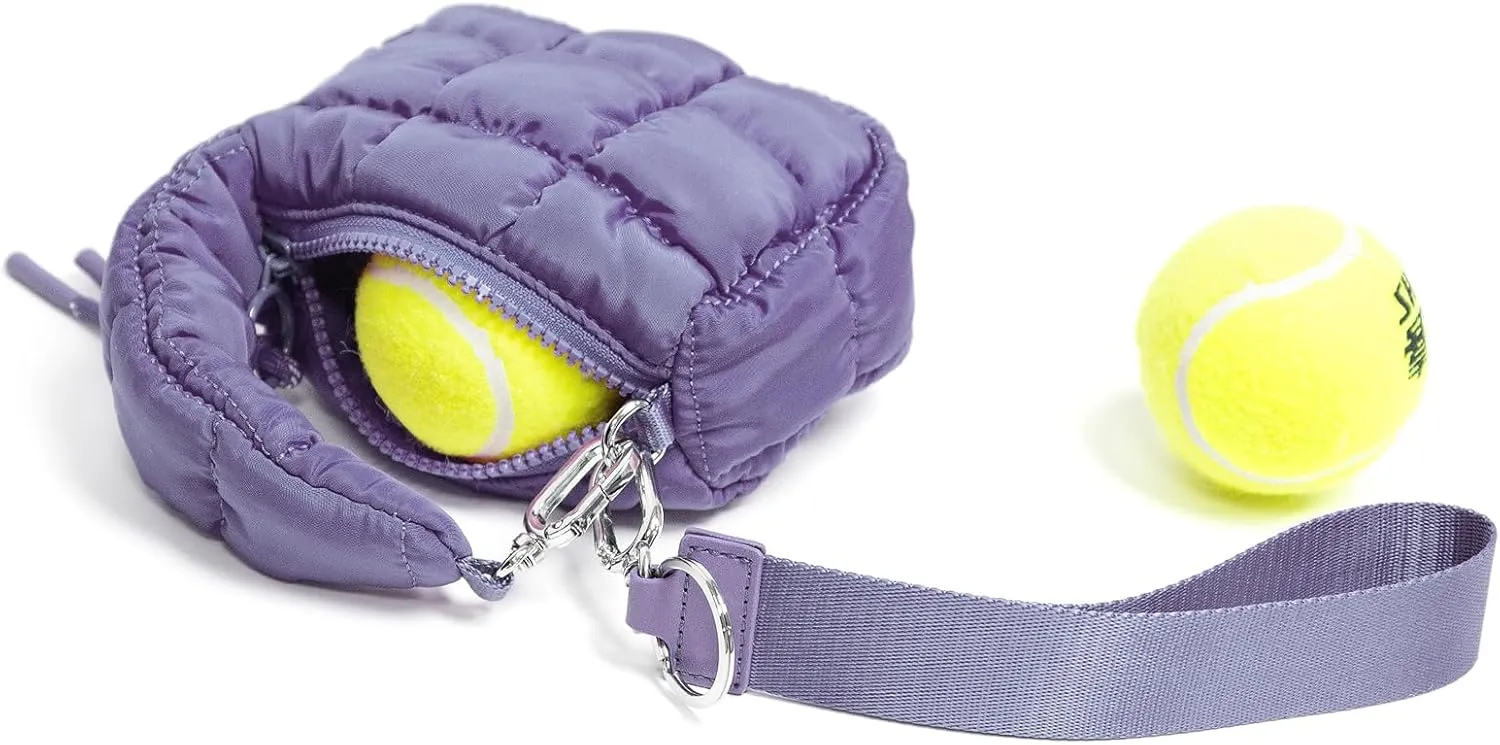 Mini Quilted Wristlet Bag for Women, Puffer Handbags,Evening Bags,Charm Lipstick Bag,Cute bag Charm for Gift
