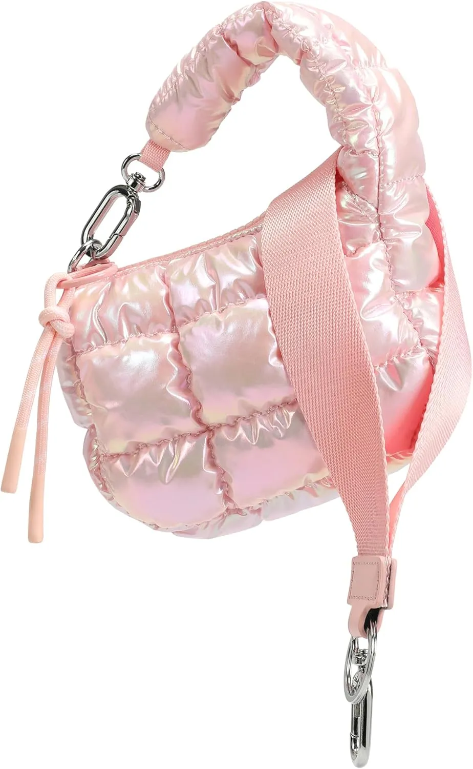 Mini Quilted Wristlet Bag for Women, Puffer Handbags,Evening Bags,Charm Lipstick Bag,Cute bag Charm for Gift