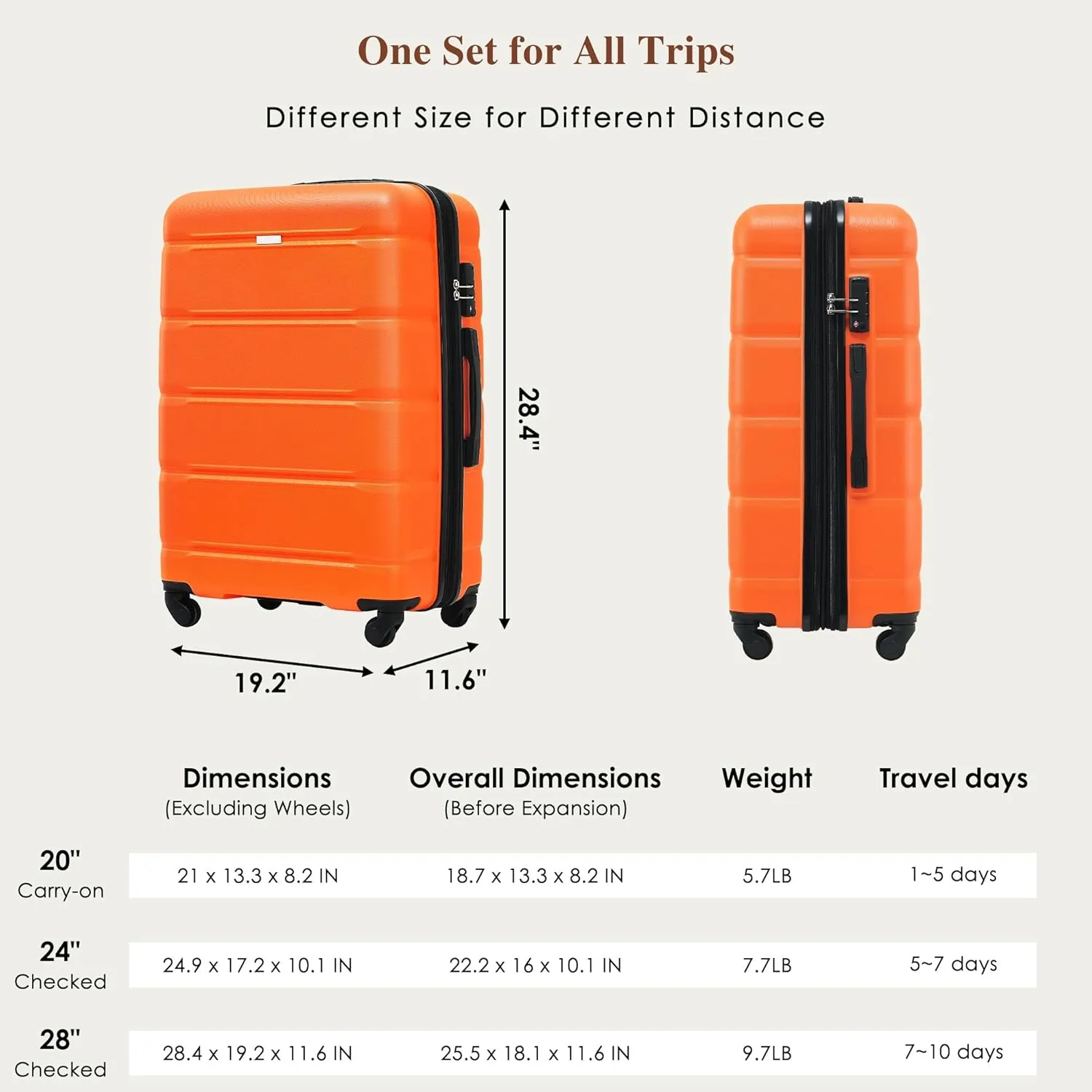 Modern, Orange, One Size