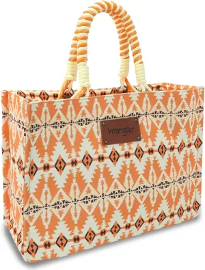 Montana West Wrangler Oversized Tote Bag with Braided Rope Handles Western Shoulder Handbag