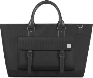 Moshi Costa Travel Satche Crush-Resistant, for 13-15" Laptop, ipad, Men Shoulder Strap Bag, Camera Briefcase (Slate Black)