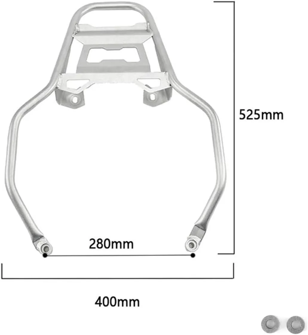Motorcycles Luggage Rack for F750GS for F850GS for ADV for Adventure 2018-2023 2024 Motorcycle Case Holder Rear Luggage Rack Tail Box Bracket Trunk Support Cargo Rack Carrier(Black Rack)