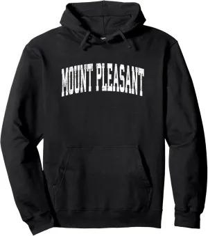 Mount Pleasant South Carolina SC Vintage Athletic Sports Pin Pullover Hoodie