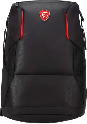 MSI Urban Raider Gaming Laptop Backpack, Quick Access, Padded Mesh, Lightweight Polyester Exterior, Fits Up to 17" Laptop, Water Repelent IPX-2, Medium