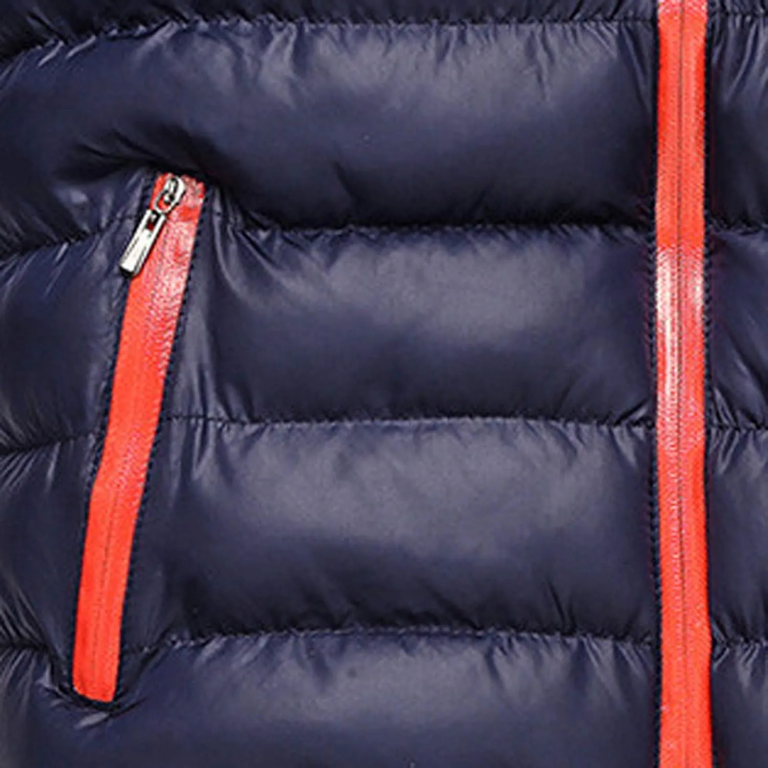 Muscularfit Fashion Jackets for Men Winter Warm Quilted Windproof Coats Casual Full Zip Stand Collar Jackets With Zip Pockets