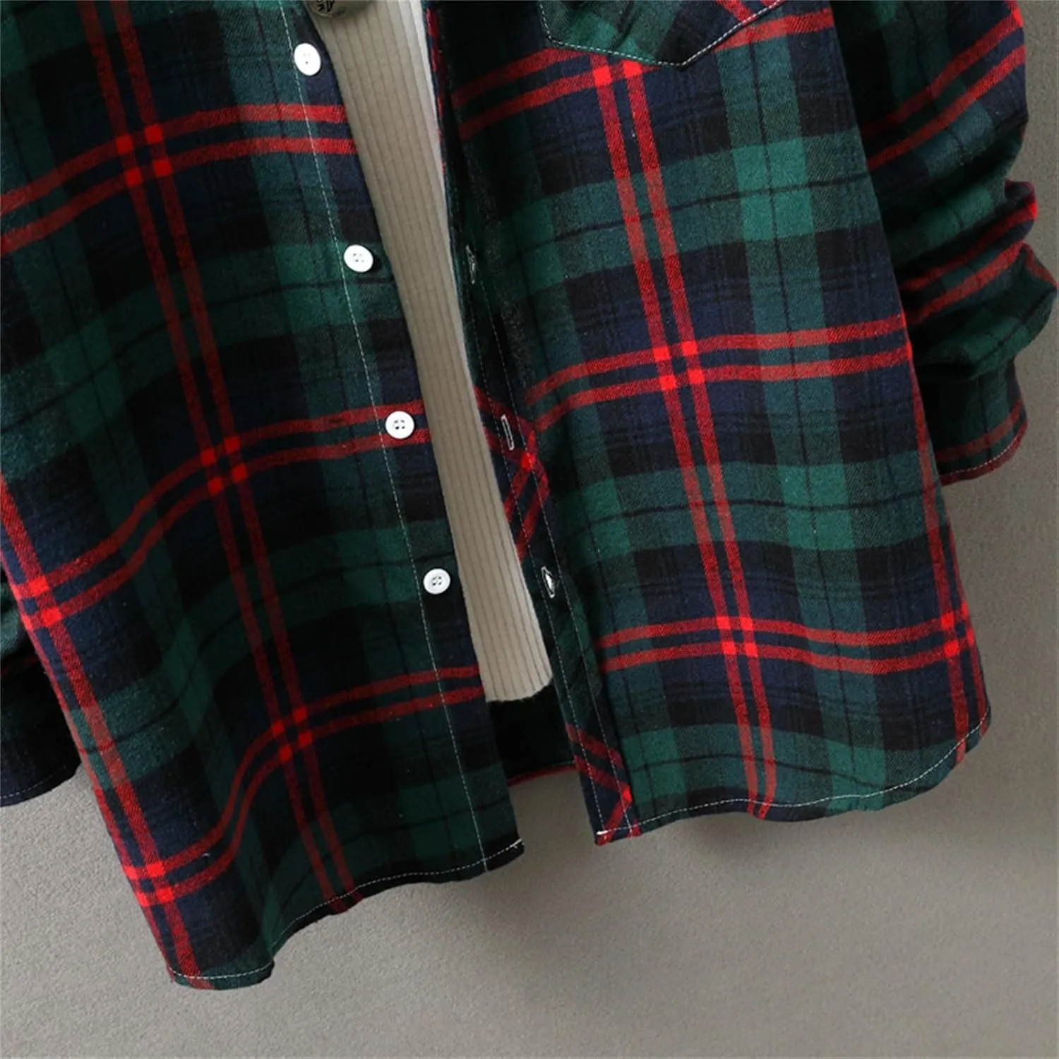 Muscularfit Men's Casual Plaid Shirts Relaxed Fit Long Sleeve Shacket Shirt Coat Button Down Coat Trendy Fall Outdoor Shirts