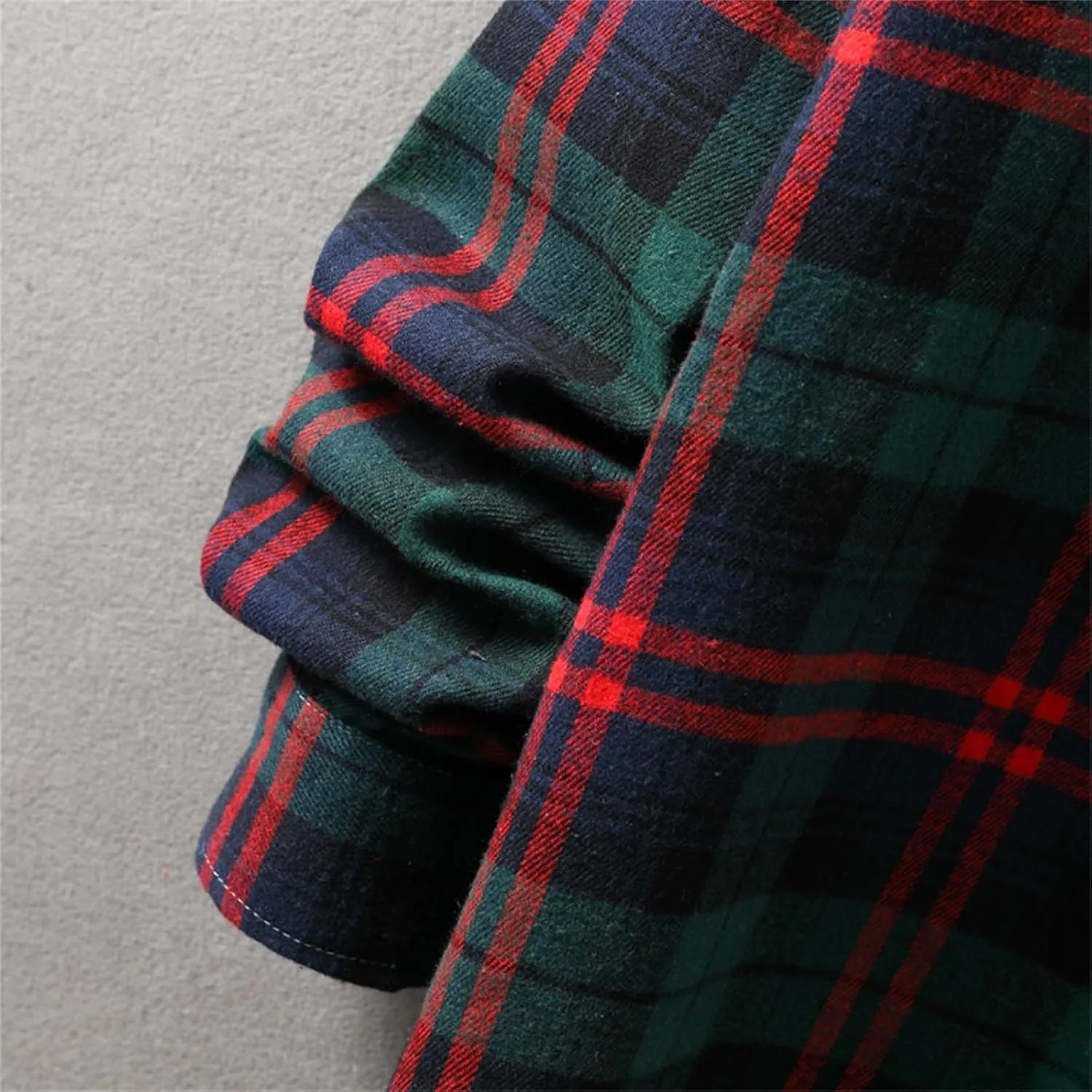 Muscularfit Men's Casual Plaid Shirts Relaxed Fit Long Sleeve Shacket Shirt Coat Button Down Coat Trendy Fall Outdoor Shirts