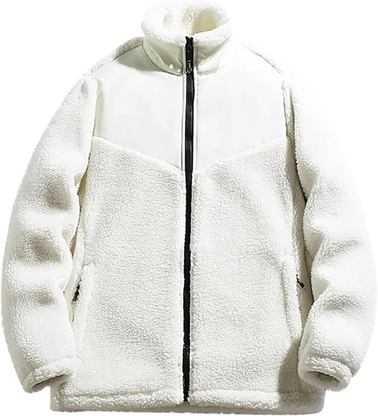 Muscularfit Men's Winter Warm Coats Heavy Warm Windproof Outerwear Full Zip Parka Jackets Stand Collar Thicken Padded Coats