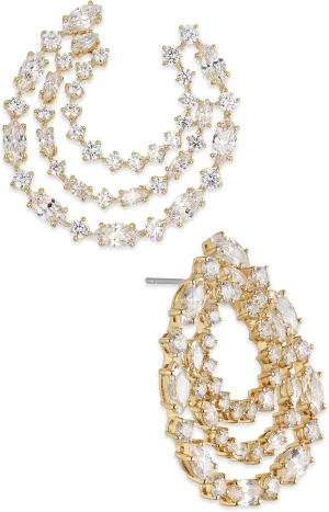NADRI RSVP Hoop Earrings, Wedding Earrings, Wedding Jewels, Dangle Earrings for Bridesmaid