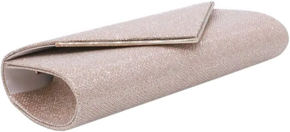 Naimo Flap Dazzling Clutch Bag Evening Bag With Detachable Chain