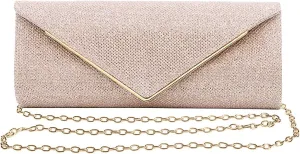Naimo Flap Dazzling Clutch Bag Evening Bag With Detachable Chain
