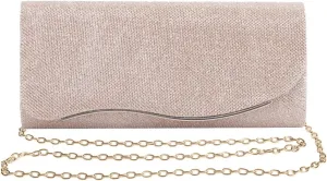 Naimo Flap Dazzling Small Clutch Bag Evening Bag With Detachable Chain