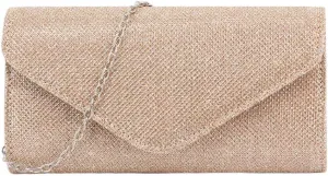 Naimo Flap Dazzling Small Clutch Bag Evening Bag With Detachable Chain