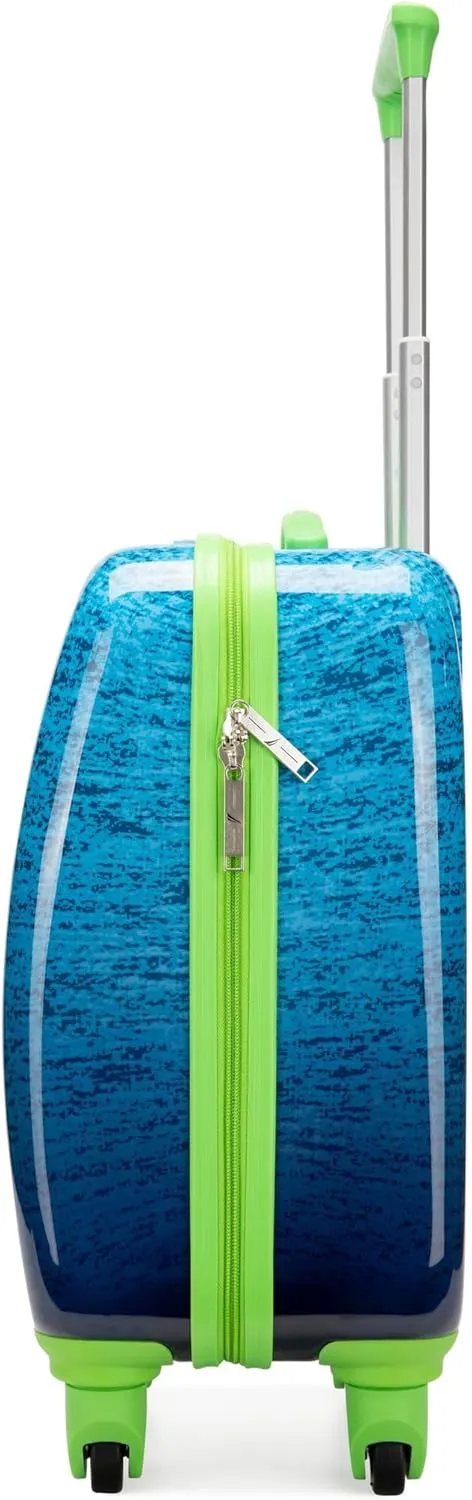 NAUTICA Kids Luggage - 18" Airline Approved Rolling Hardside Upright Carry-on Suitcase with Wheels (Submarine Journey)