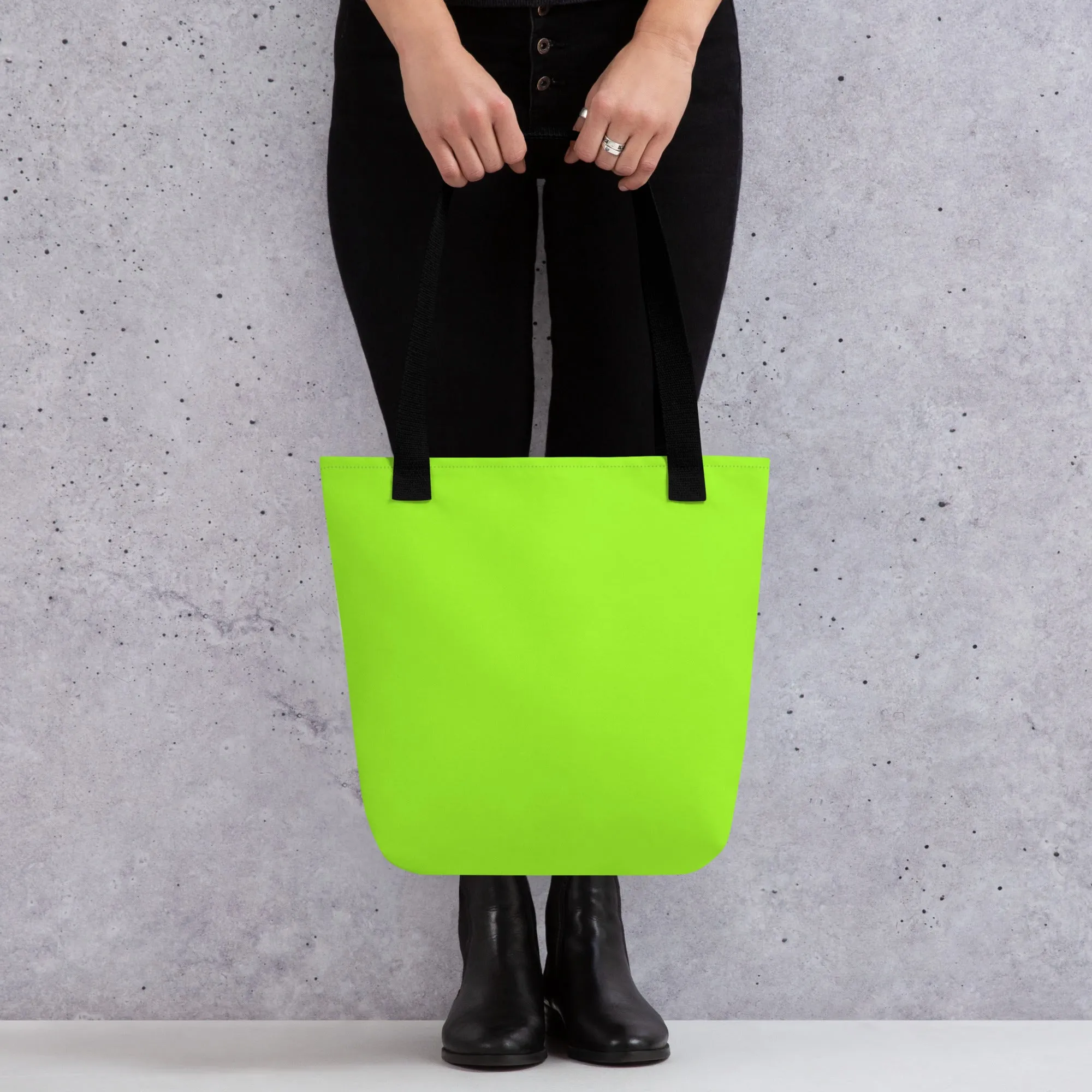 Neon Green Tote Bag
