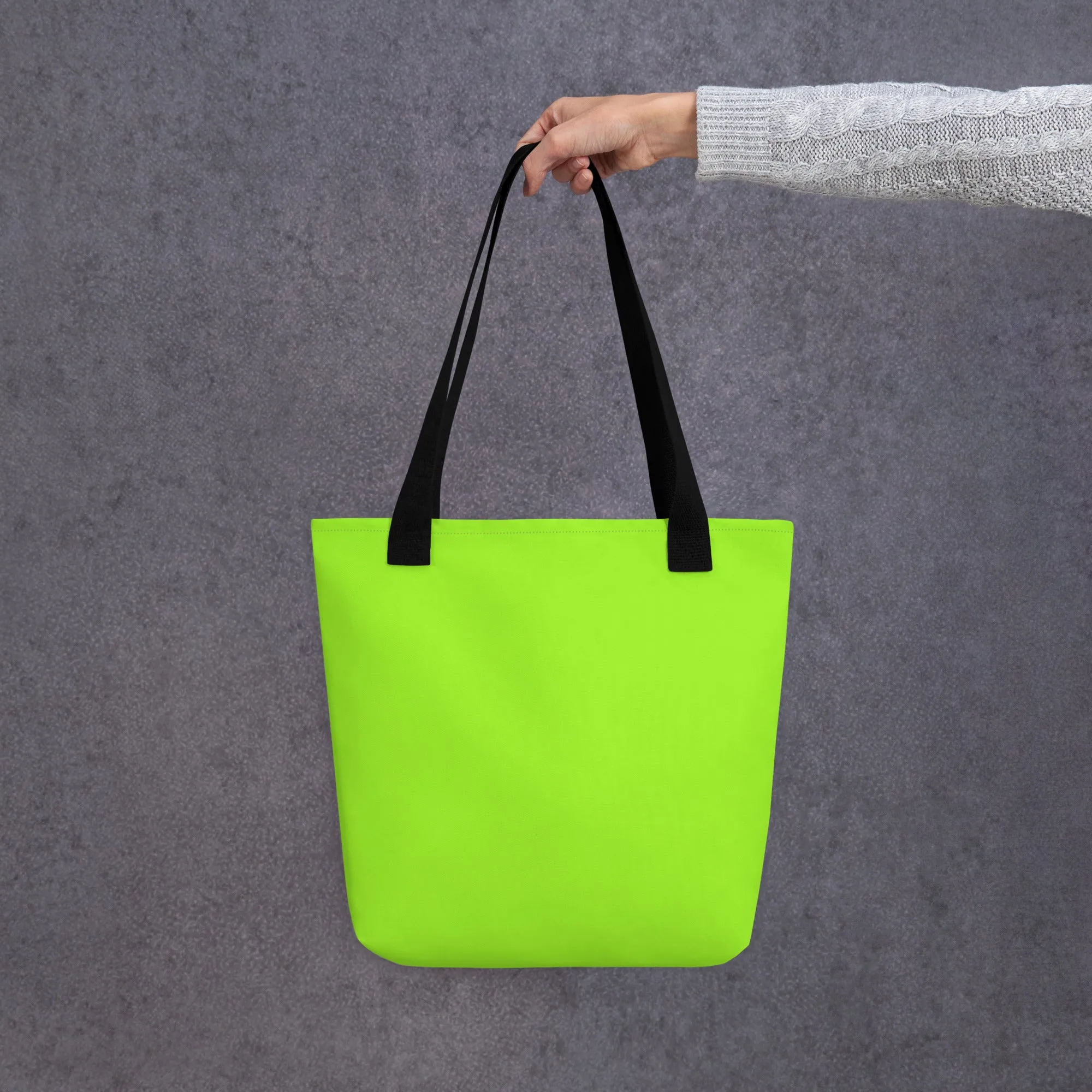 Neon Green Tote Bag