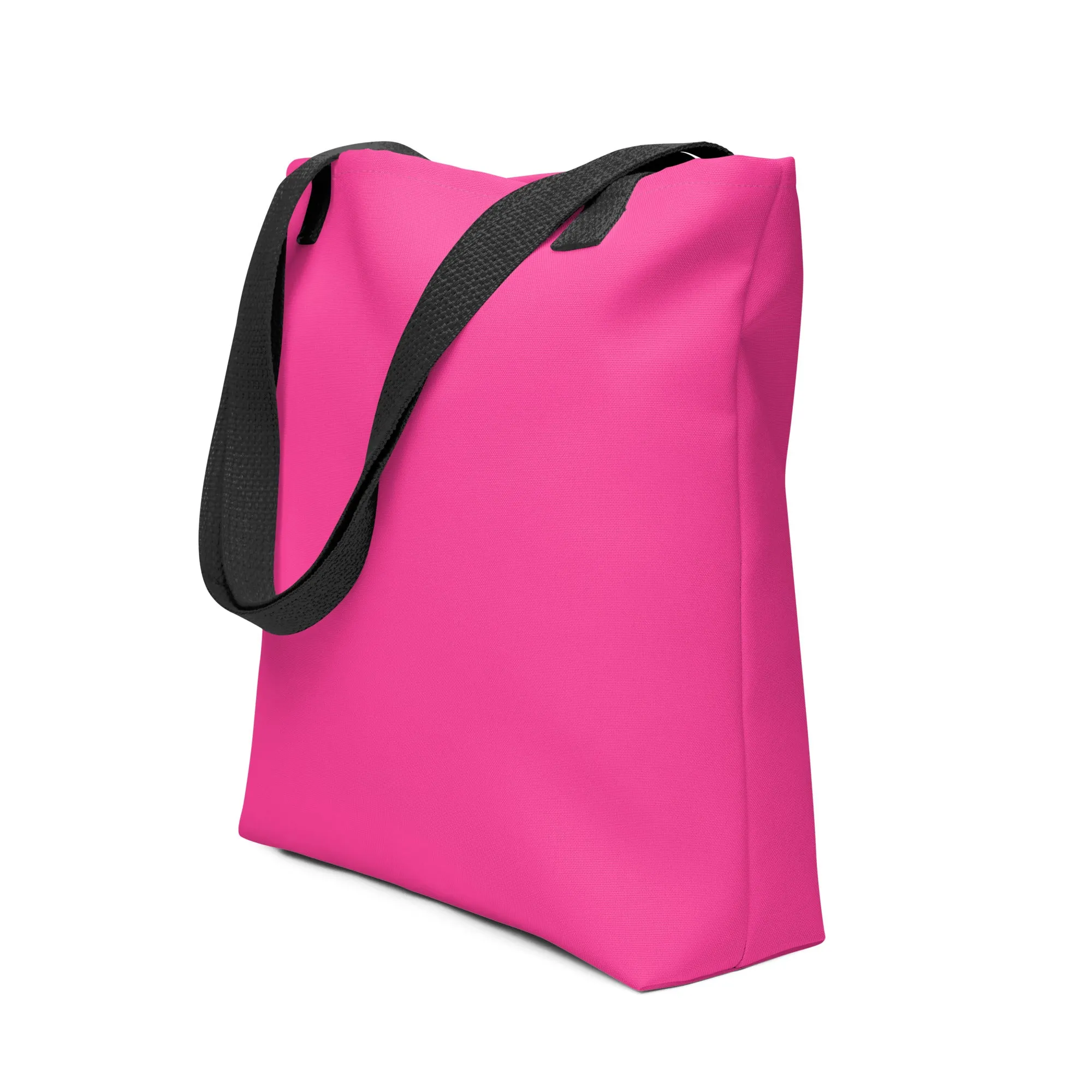 Neon Pink All Over Print Tote Bag