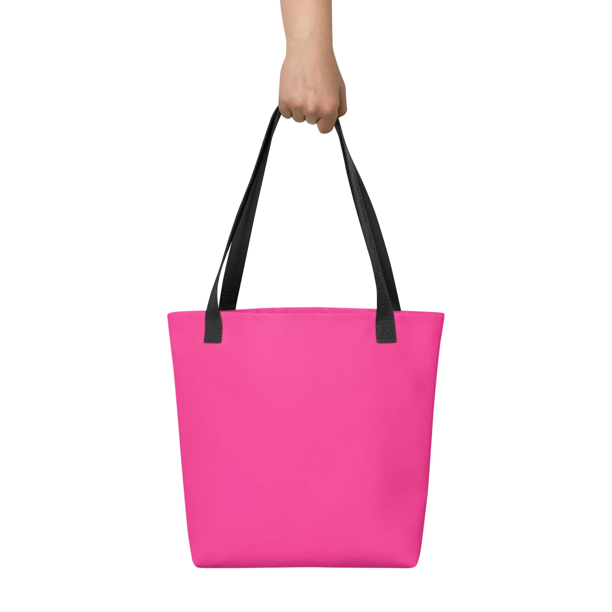 Neon Pink All Over Print Tote Bag