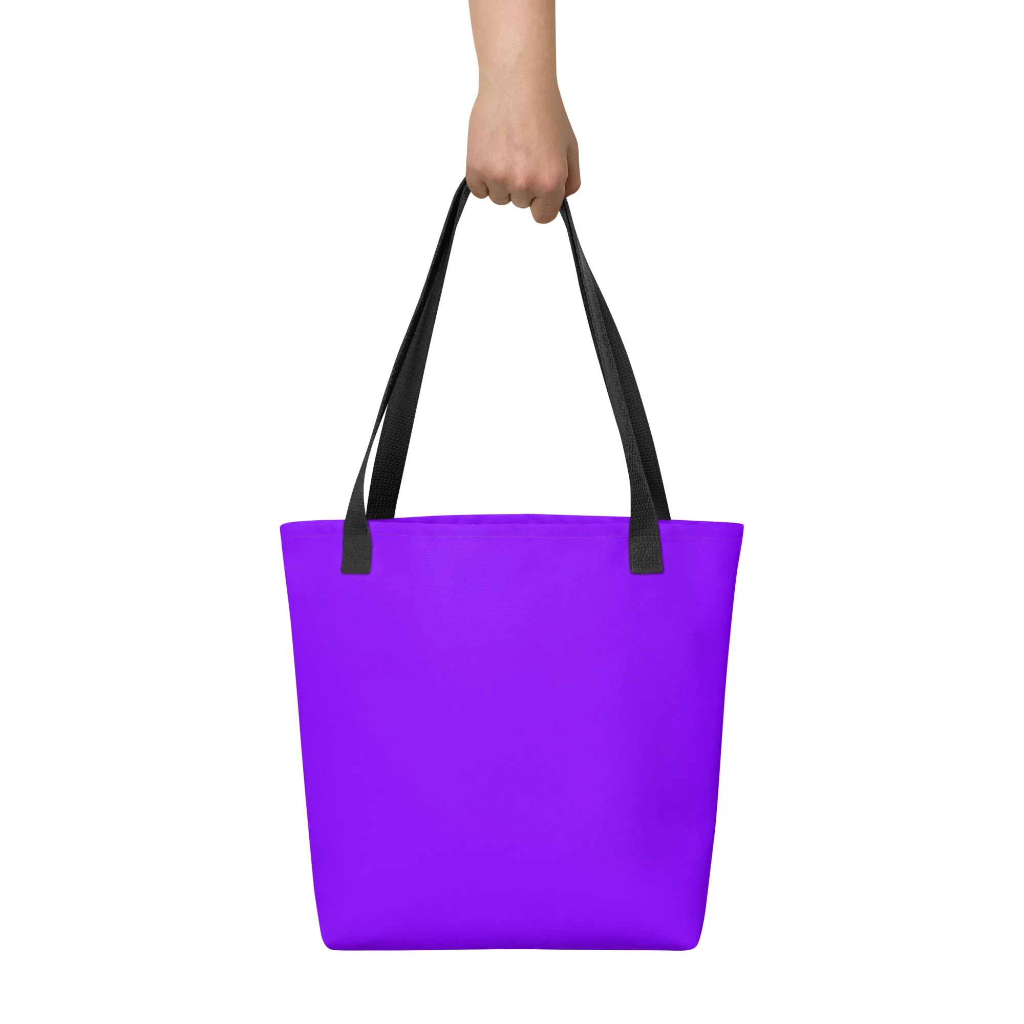 Neon Purple All Over Print Tote Bag