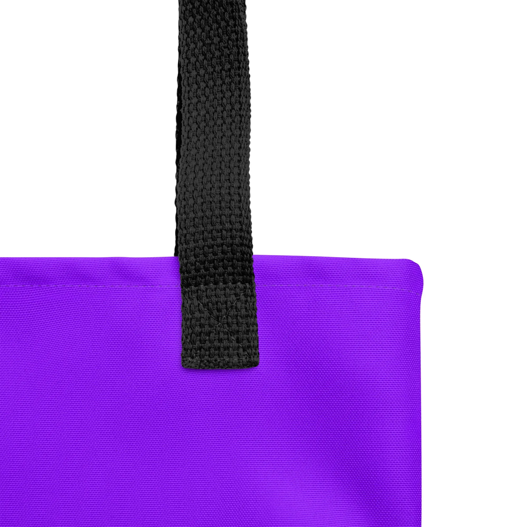 Neon Purple All Over Print Tote Bag