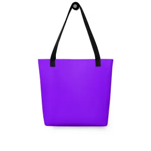 Neon Purple All Over Print Tote Bag