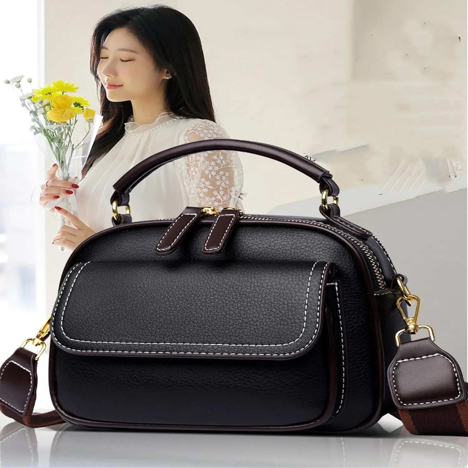New crossbody women's bag foreign trade kangaroo portable large-capacity mom bag simple fashion pillow square bag