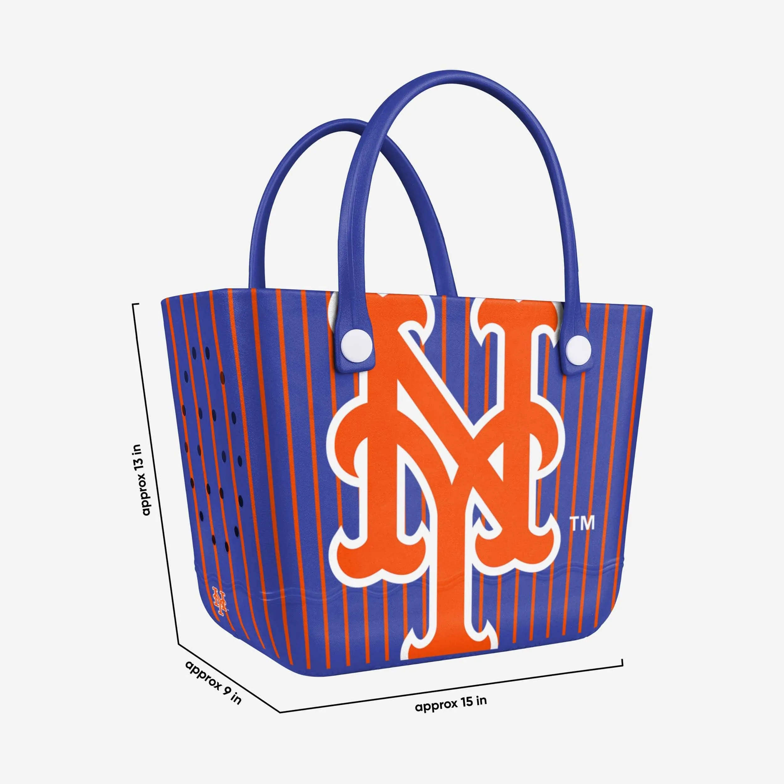 New York Mets Pinstripe Tailgate Tote Bag