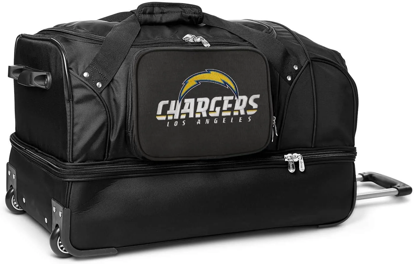 NFL Drop Bottom Rolling Duffel Luggage