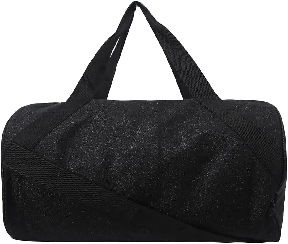 NGIL Medium Glitter Cheers Sports Gym Duffel Bag(Glitter-Black)