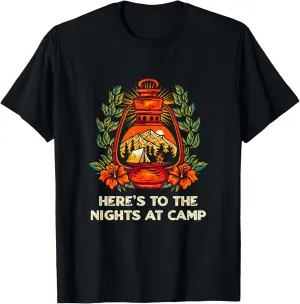 Nights at Camp Camping Forest Camper Jungle Vacation Holiday T-Shirt