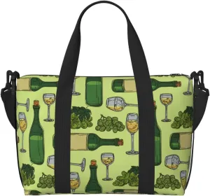 Novastar Laptop Tote Bag for Women Work - Cute Grape Juice Overnight Weekender Bags for Women Travel, Gym Bag for Women Men, Personal Item Crossbody Travel Bags for Women Men Carry On