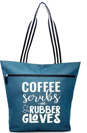 Nurse Tote Bag for Work - Christmas Gifts for Women Large Nursing Bag with Zipper, Pockets & Reliable Straps - Spacious Bag