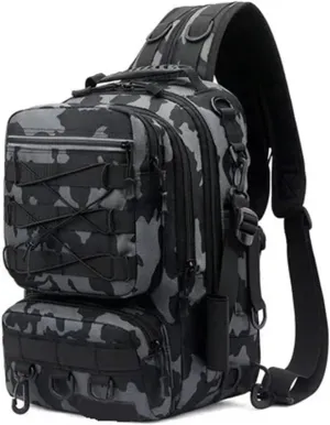 Nylon Waterproof Outdoor Sports Camping Hiking Trekking Fishing Hunting Backpack(B)