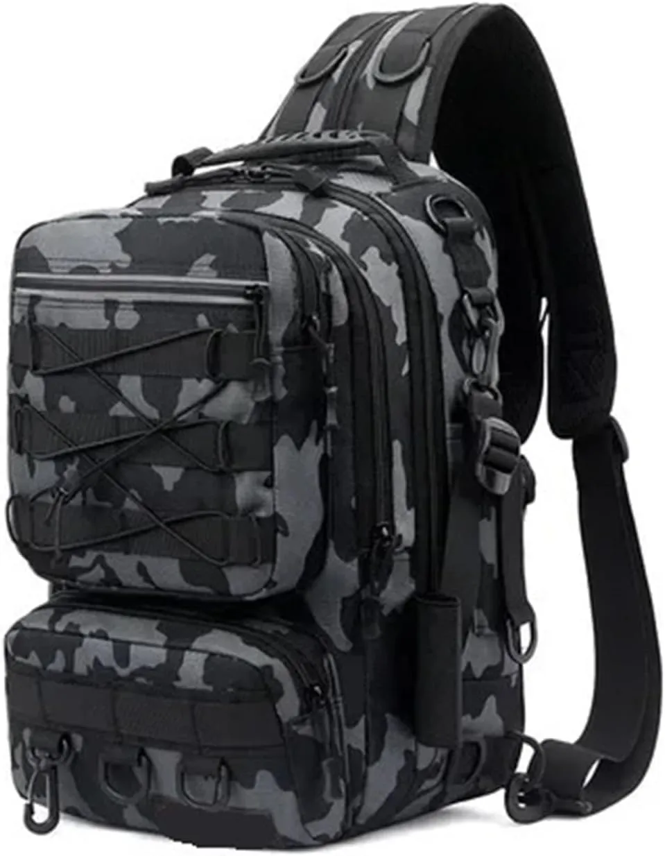 Nylon Waterproof Outdoor Sports Camping Hiking Trekking Fishing Hunting Backpack(B)