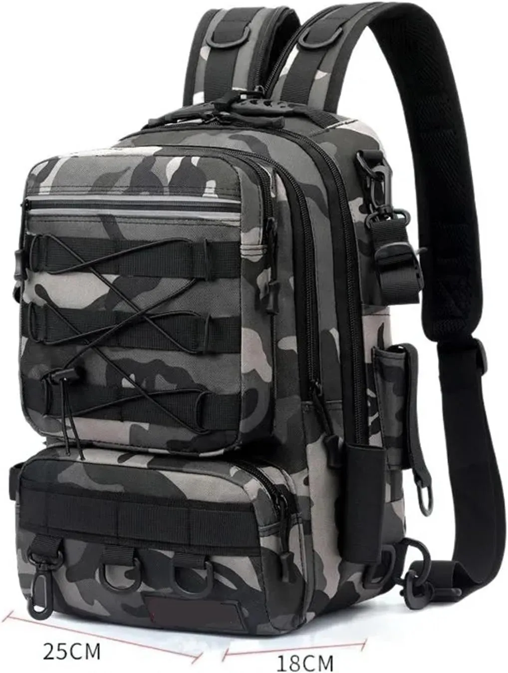 Nylon Waterproof Outdoor Sports Camping Hiking Trekking Fishing Hunting Backpack(B)