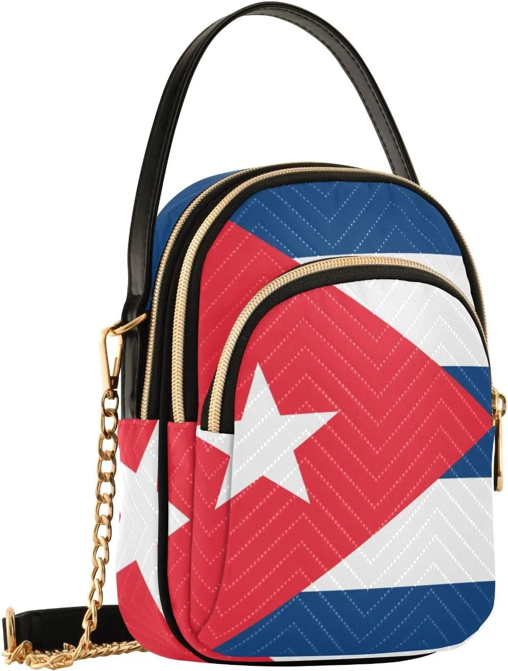 ODAWA rance Flag Small Crossbody Bags for Women Trendy, Triple Compartment Phone Crossbody Bags for Women