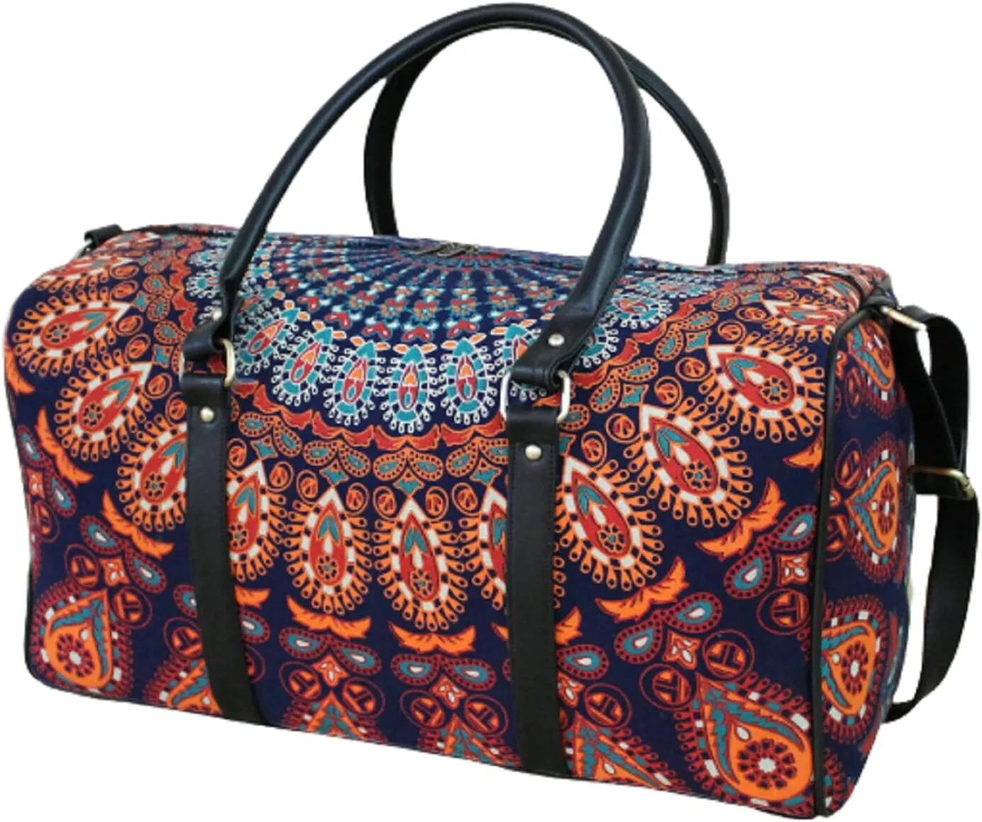 Ombre Mandala Cotton Handbag Throw Duffle Tie Die Hippie Bags Travel Gym Sports