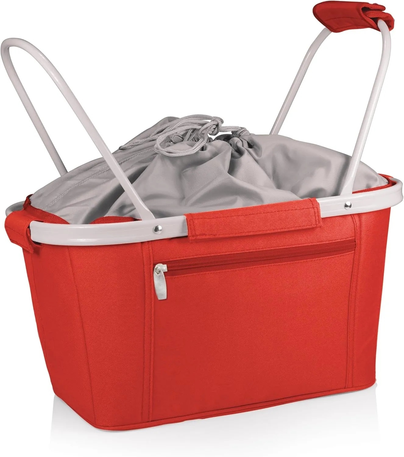 ONIVA - a Picnic Time brand Metro Shopping Basket - Insulated Picnic Basket - Collapsible Market Basket - Utility Tote Cooler Bag