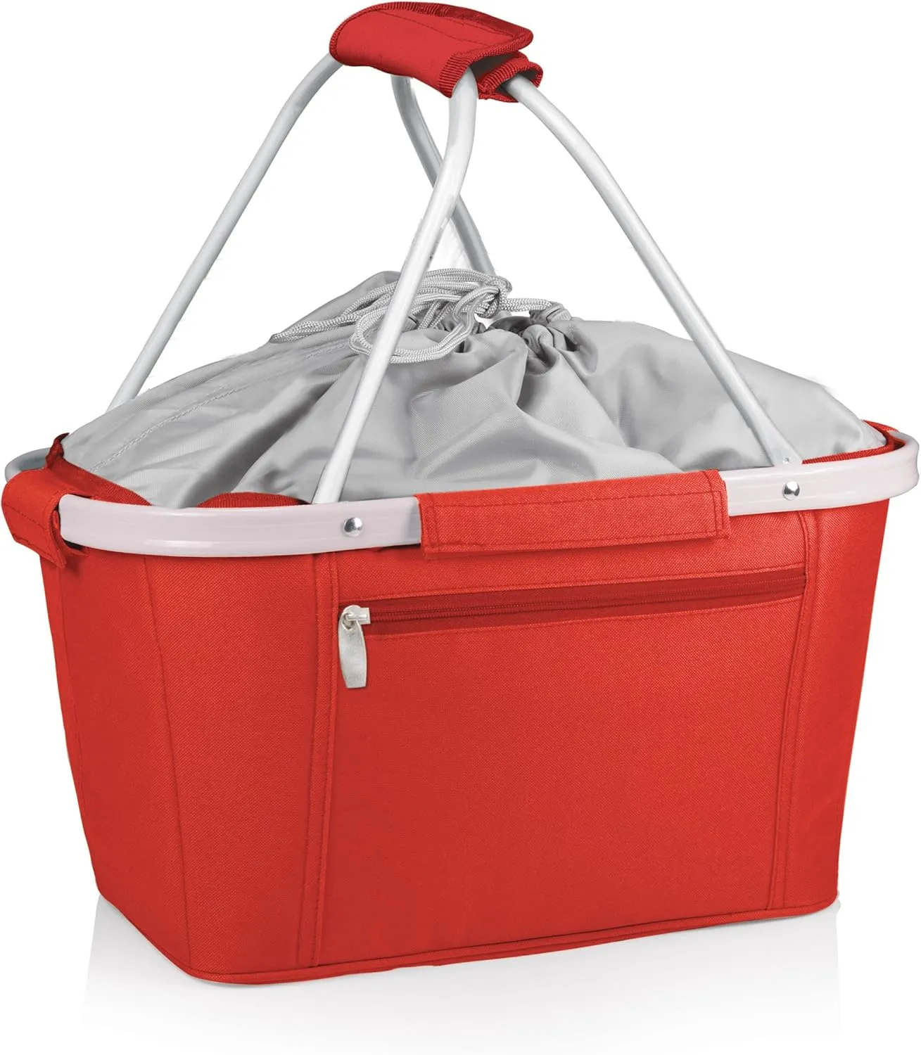 ONIVA - a Picnic Time brand Metro Shopping Basket - Insulated Picnic Basket - Collapsible Market Basket - Utility Tote Cooler Bag