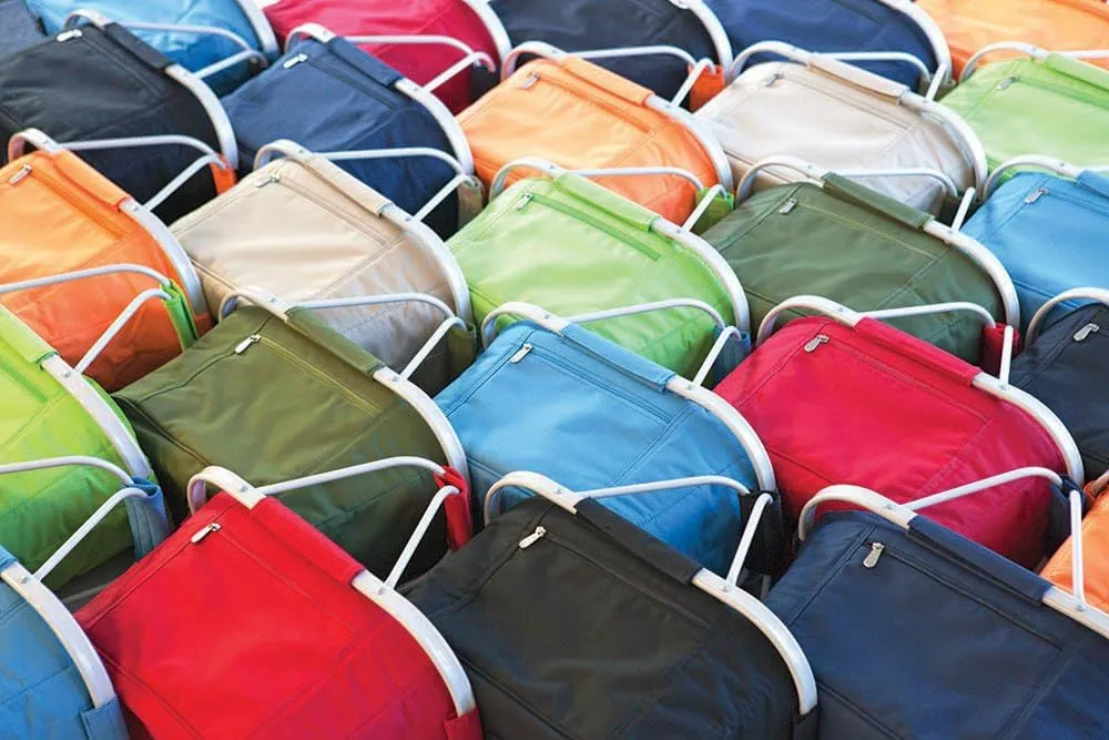 ONIVA - a Picnic Time brand Metro Shopping Basket - Insulated Picnic Basket - Collapsible Market Basket - Utility Tote Cooler Bag
