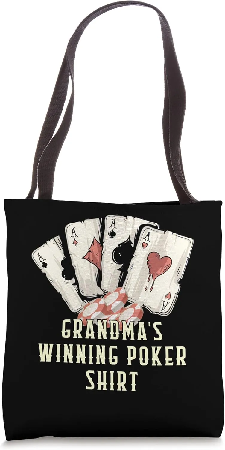Only the Brave Filled a Flush Casino Poker Gambling Tote Bag