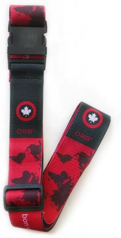 ORB Travel Premium Designer Luggage Strap -LS260-RG-Earth-Red/Grey