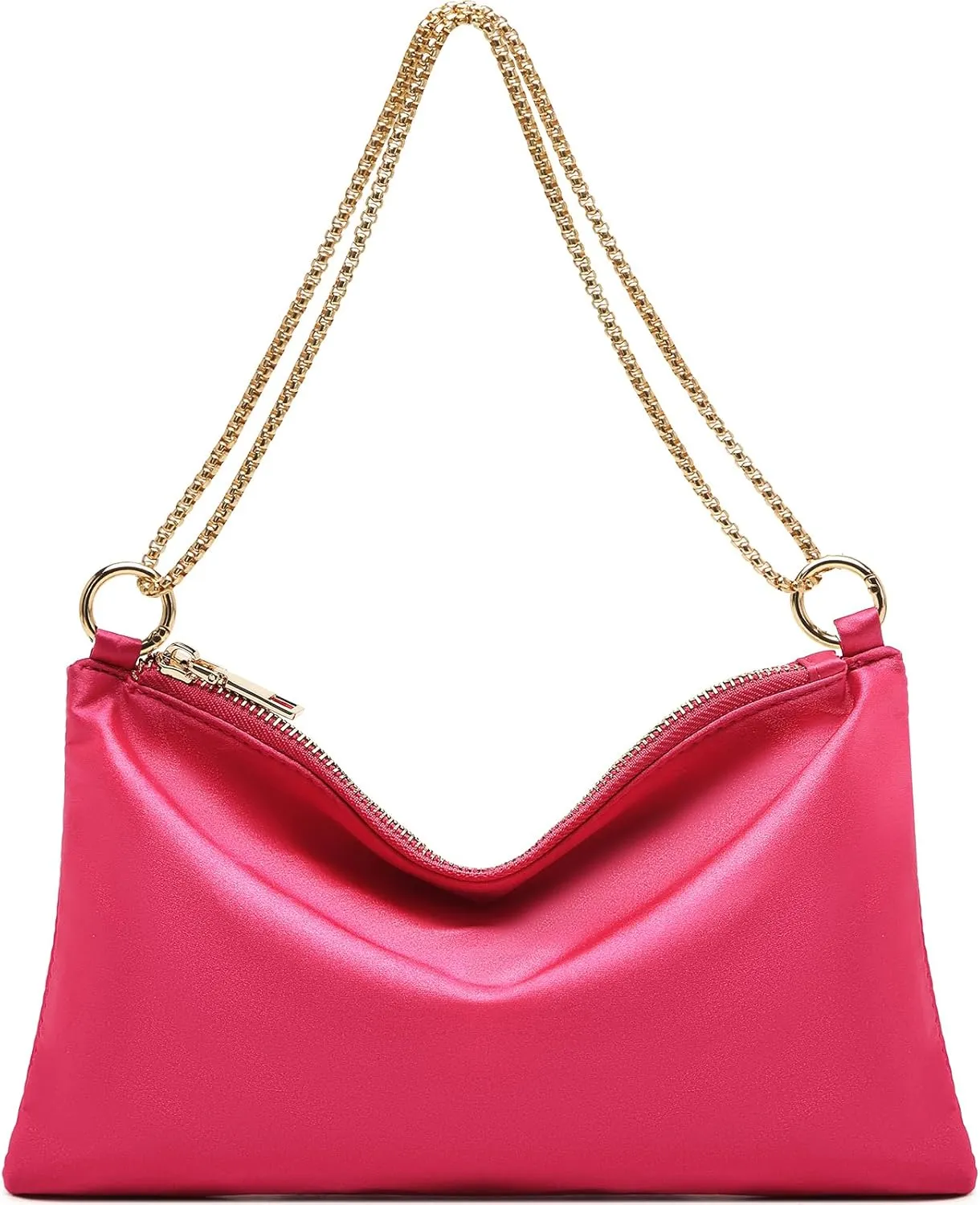 oscaurt Women's Evening Handbag Satin Shoulder Bag Purse for Prom Engagement Cocktail Party Wedding