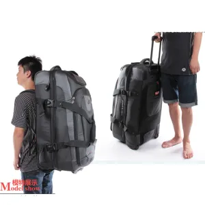 Oversized capacity, backpack, Trolley ,26 inch Business Travel Suitcase, Aviation abroad Checked bag,Rolling Luggage