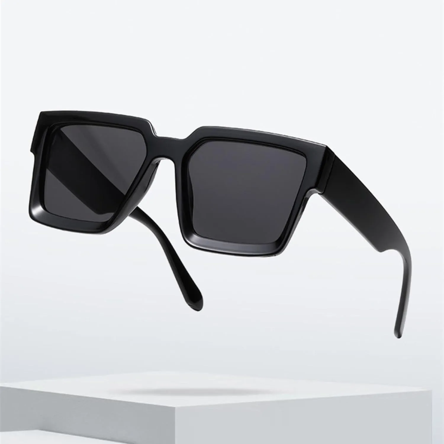 Oversized Women Sunglasses Fashion Clear Gradient Uv400 Men Trending Punk